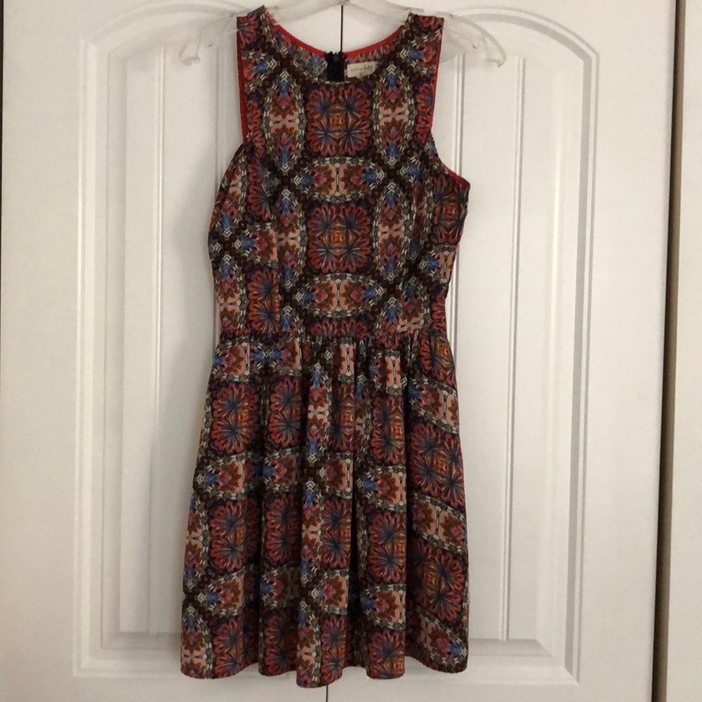 Abstract print dress